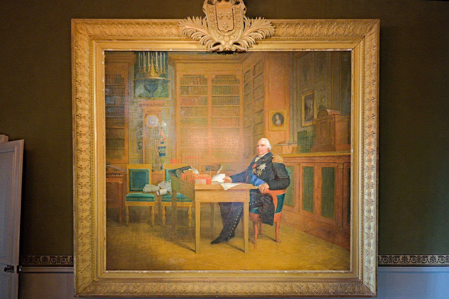 Le roi Louis XVI méditant sur la charte au château des Tuileries